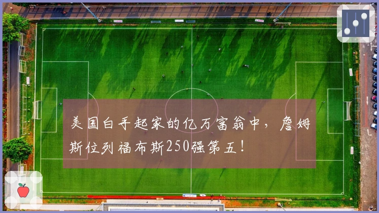 美国白手起家的亿万富翁中，詹姆斯位列福布斯250强第五！